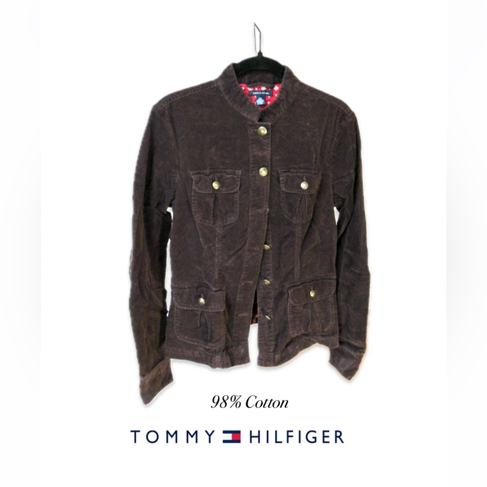 Women's Tommy Hilfiger Dark Brown Corduroy Jacket Size S